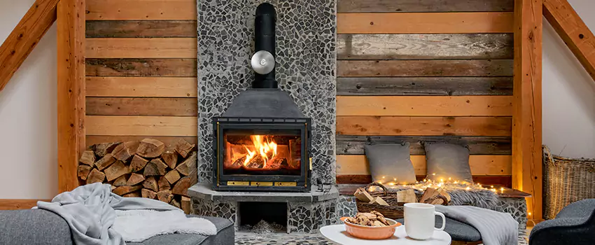 Thelin Hearth Products Direct Vent Gas Stove Fireplace Inspection in Hilton Head Island, South Carolina